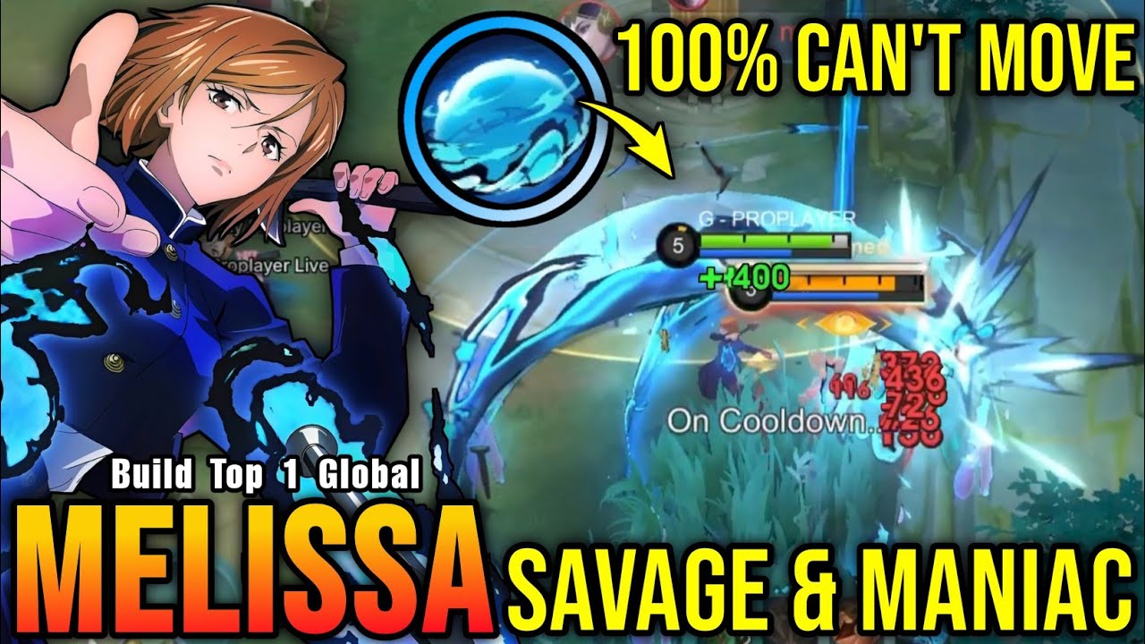 SAVAGE & MANIAC!! Finally Melissa Jujutsu Kaisen Skin is Back!! - Build Top 1 Global Melissa ~ MLBB