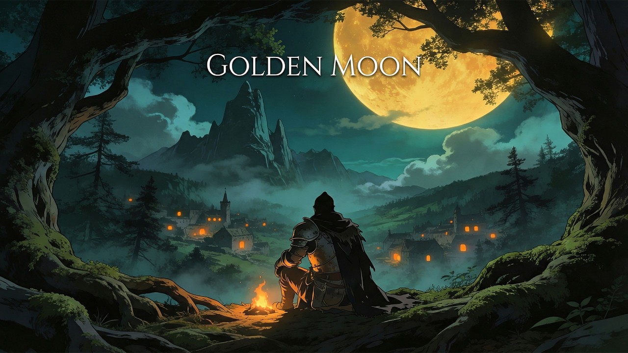 Golden Moon | Fantasy Medieval Music for Calm Reflection & Deep Relaxation