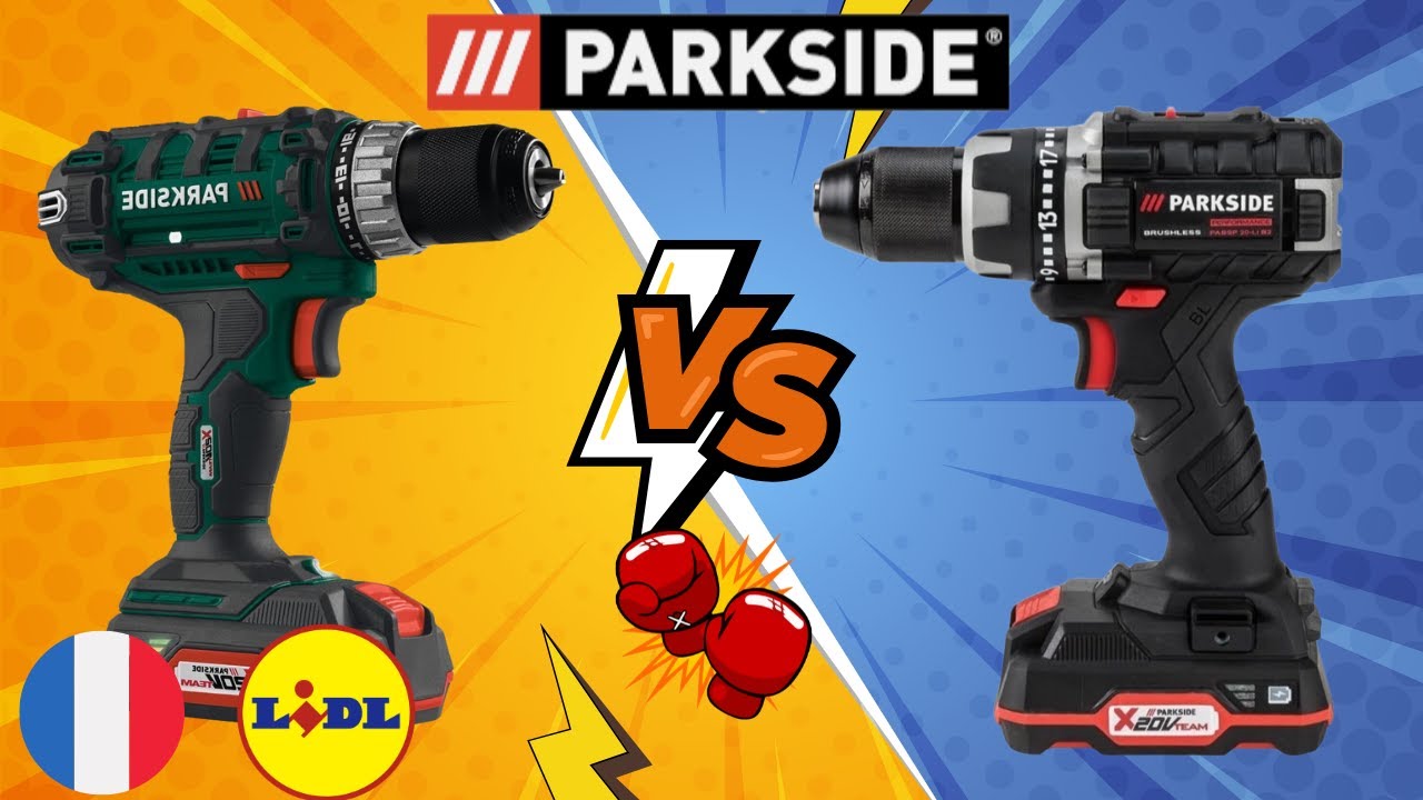 PERCEUSE-VISSEUSE SANS FIL PARKSIDE BRUSHLESS PABSP 20-Li C2 vs PABS 20-Li D5 FRANCE FRAN&Ccedil;AIS LIDL