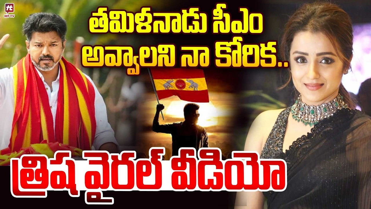 Actress Trisha Krishnan Political Entry | TVK Party | Vijay Thalapathy @Hit TV Clips