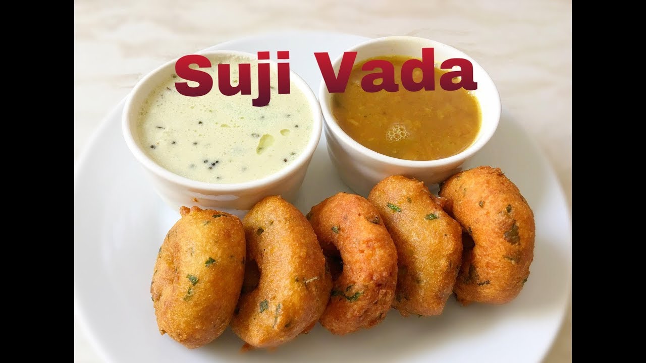 Suji Vada | Rava Vada Recipe | Instant Semolina Vada | Suji Medu Vada
