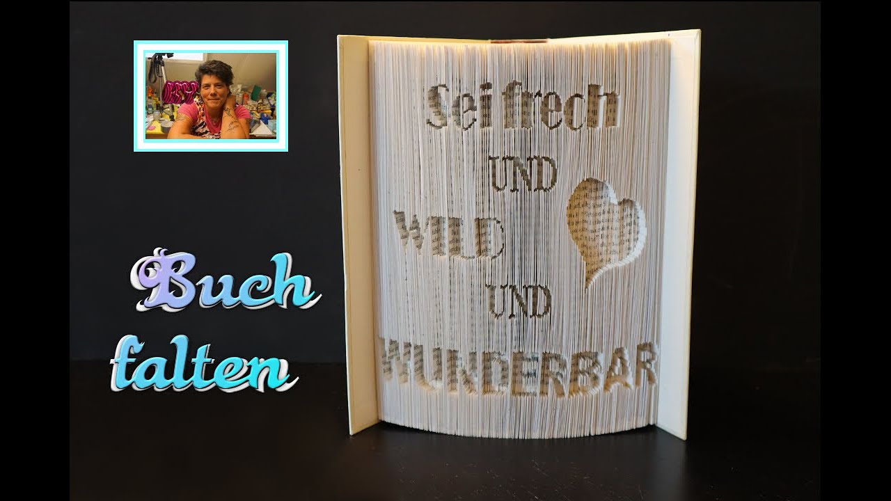 *Motiv 12* Buch falten| Schneidetechnik 180° nach innen Faltung | Schritt für Schritt erklärt