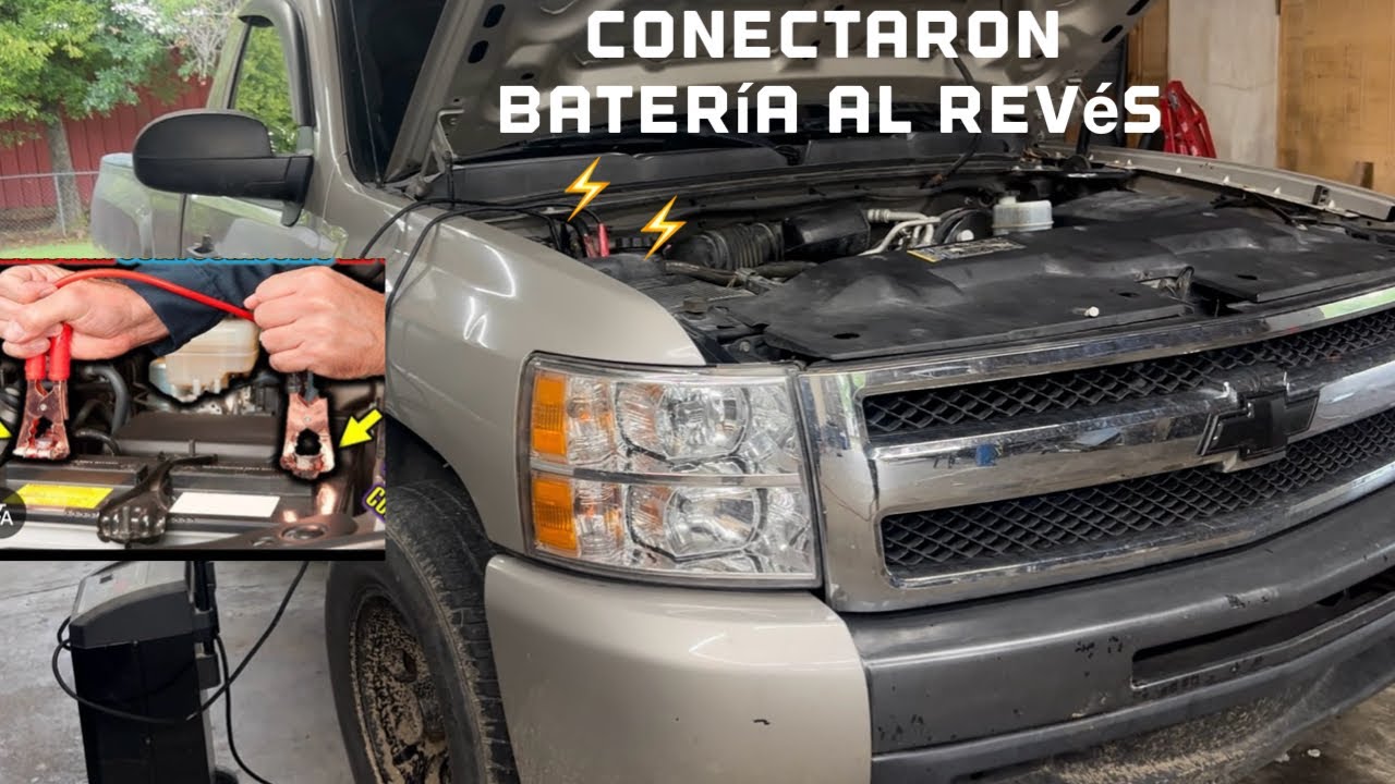 2009 Chevy Silverado 4.3🚘le conectaron la batería 🔋al revés⚡️😱