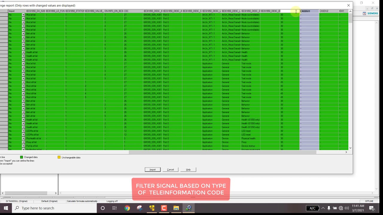 ON SITE SETTING, Import 61850 First Time , Toolbox II Tutorial PART 7