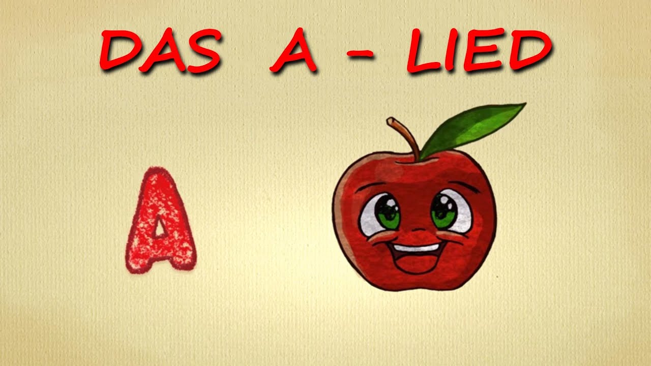 Письма изучают немецкий язык - буква A - песня A - песня ABC для малышей