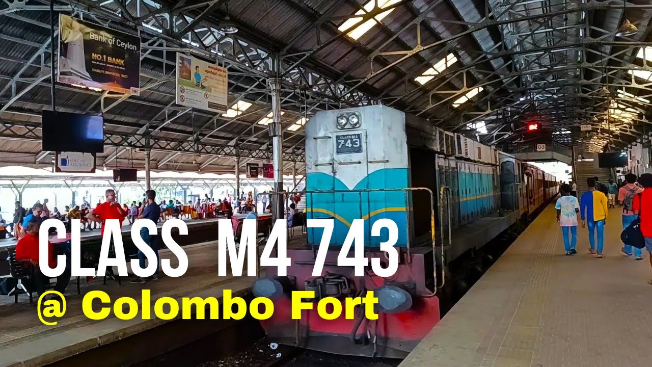 Trainspotting at Colombo Fort | Class M4 743 | Mount Lavinia Maradana Train | Sri Lanka Railways