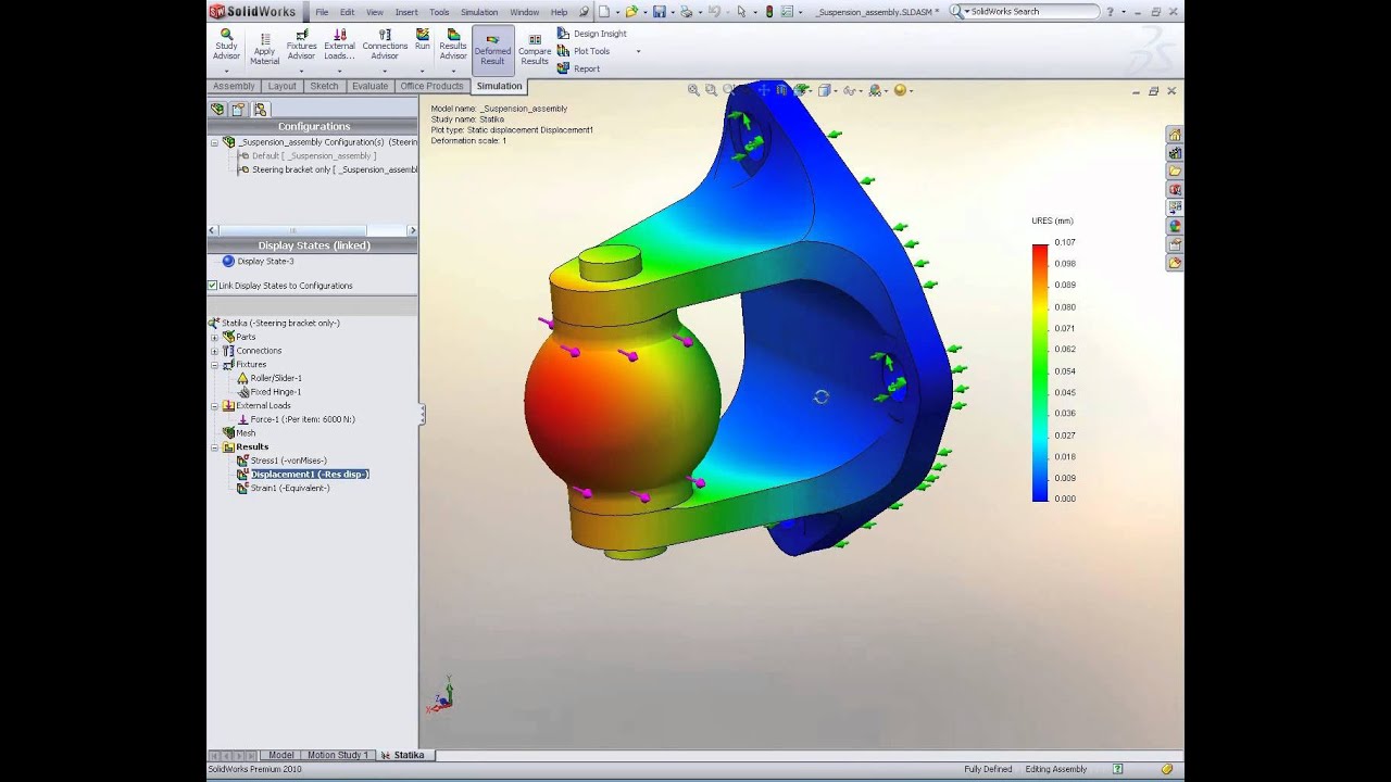 Как делать расчеты с помощью SolidWorks Simulation