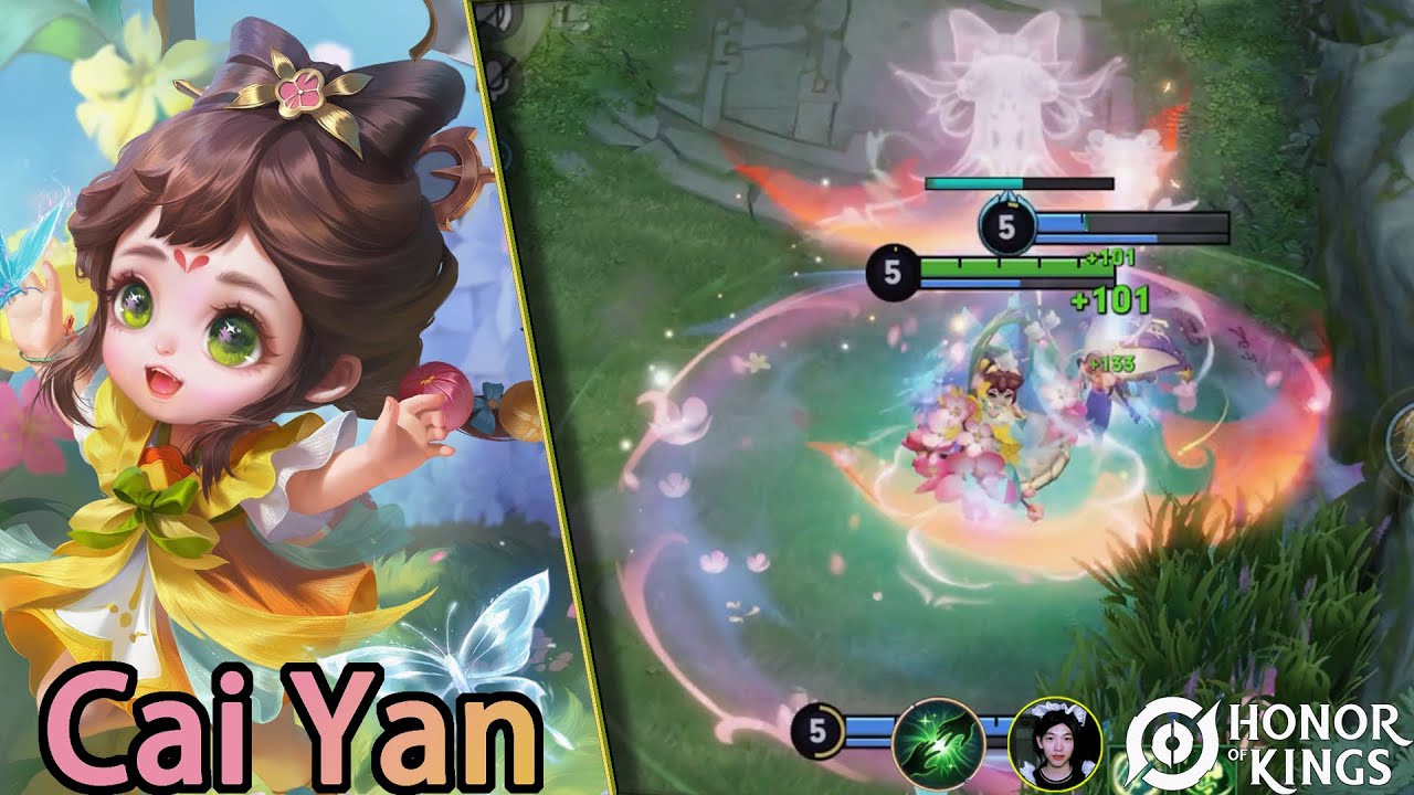 Honor of Kings（Cai Yan）Flower God-themed skin｜Skin com tema de Deus da flor