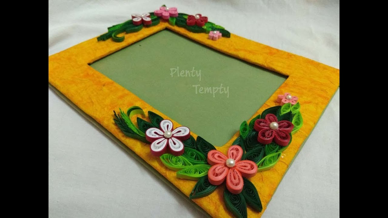 How to make photo frame/ Cardboard Craft Ideas / Paper photo frame/ Craft with Cardboard / DIY