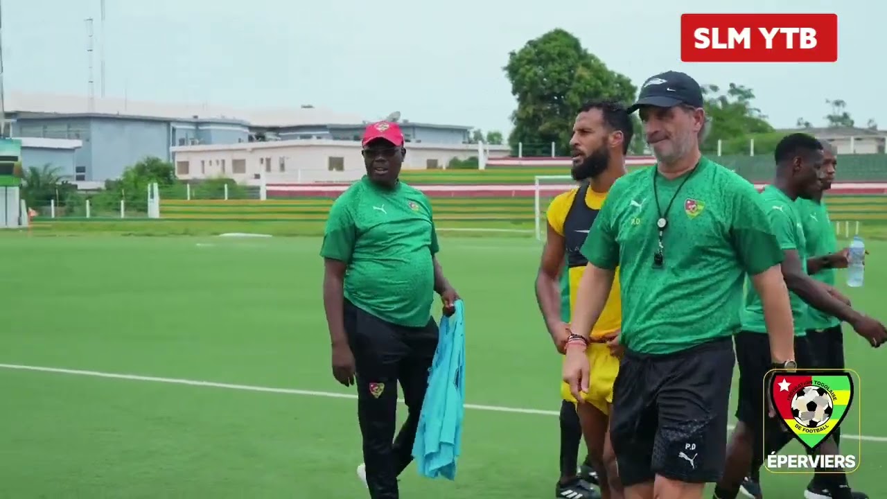 entraînement et préparation d'avant match des éperviers du Togo ( Soudan du Sud et RD Congo )
