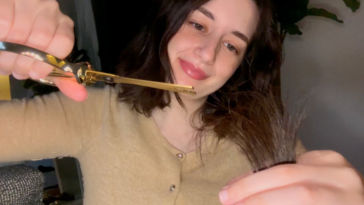 ASMR| Relaxing Haircut and Brushing (Extensions, Soft Spoken, Personal Attention)