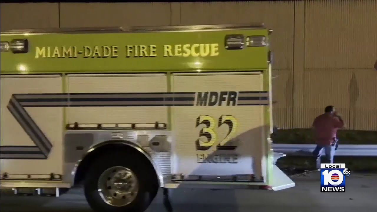 Videos show tri-county chase of stolen Miami-Dade fire truck