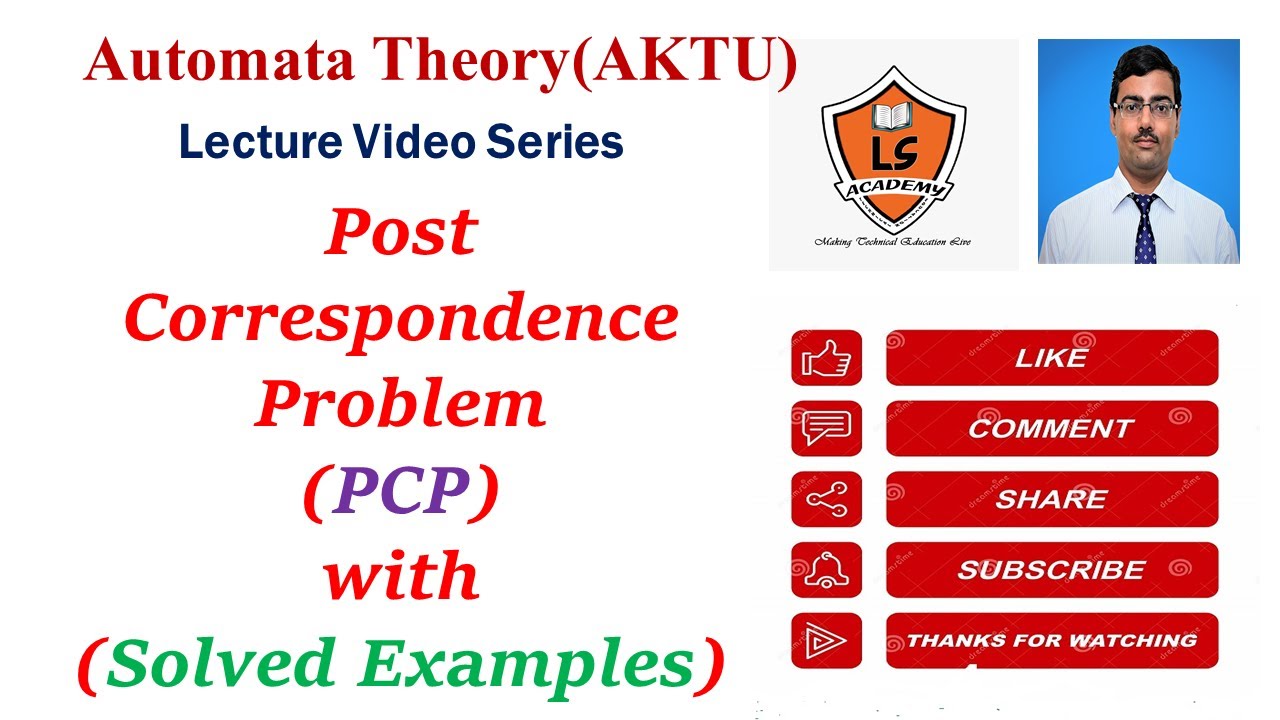 Post Correspondence Problem with solved examples |PCP | Theory of automata | LS Academy