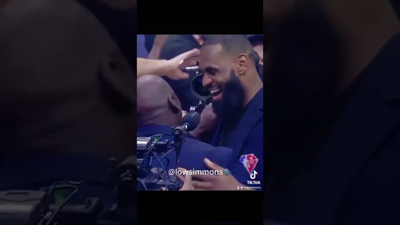LeBron James greets  Michael Jordan with “bad breath’ 