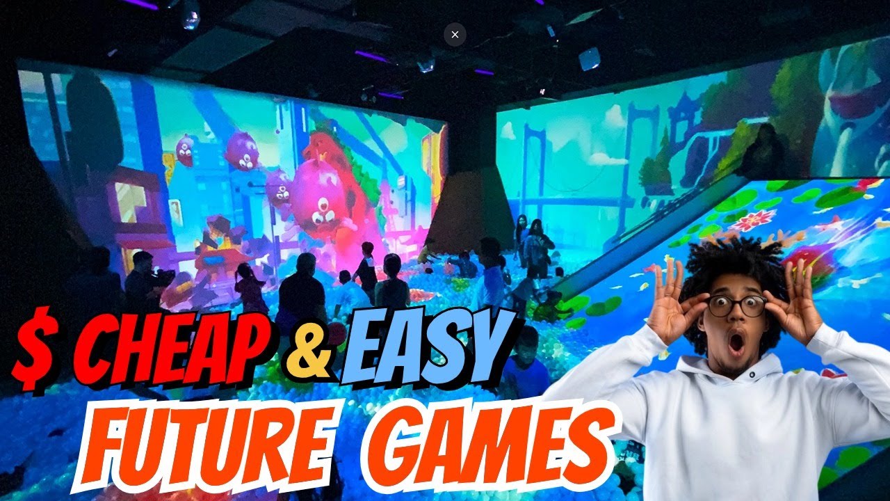 How can you make interactive projector games for walls or floors easily and cheaply?