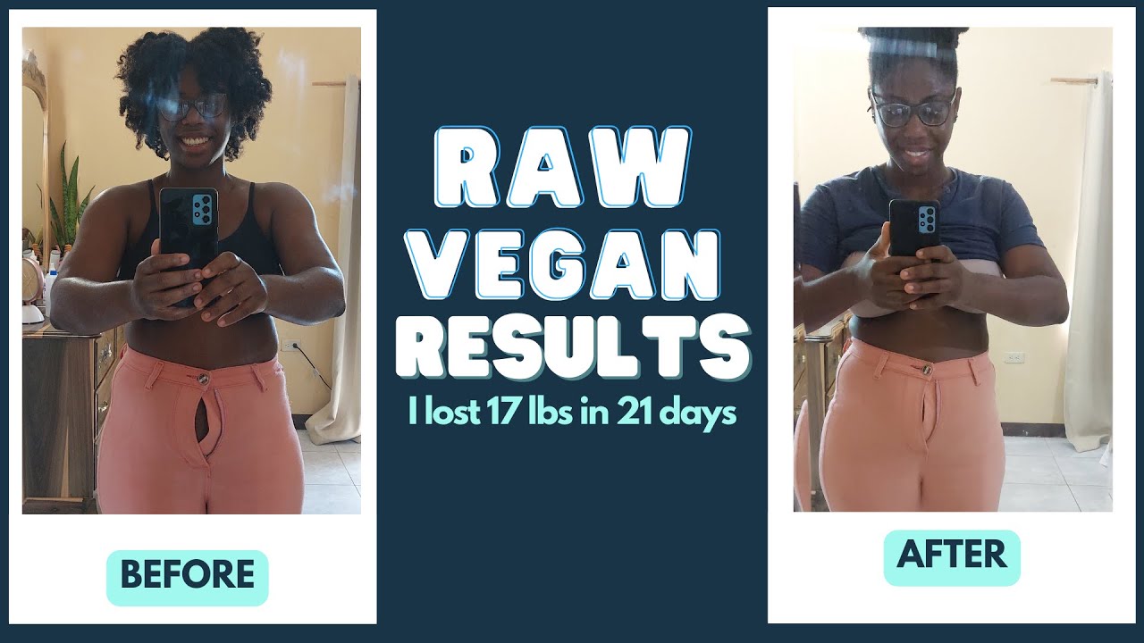 MY 21 DAY RAW VEGAN CHALLENGE RESULTS