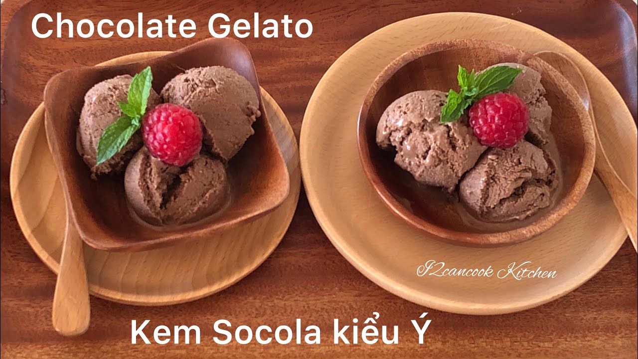 [Engsub] Cách làm KEM Sôcôla Gelato | Ko cần máy làm kem | Kem ngon chuẩn vị | Chocolate Gelato