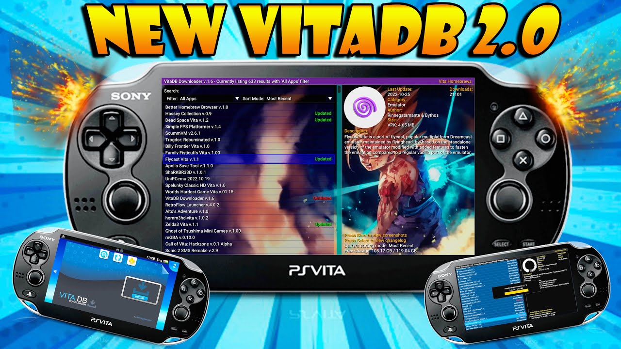NUEVO VitaDB 2.0 para tu PSvita donde podrás DESCARGAR MILES De HB de forma GRATUITA!