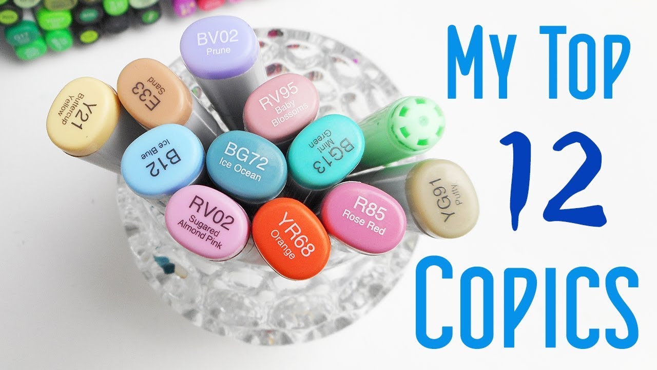 My Top 12 Copic Colours: My Go To Markers and Favourite Colors