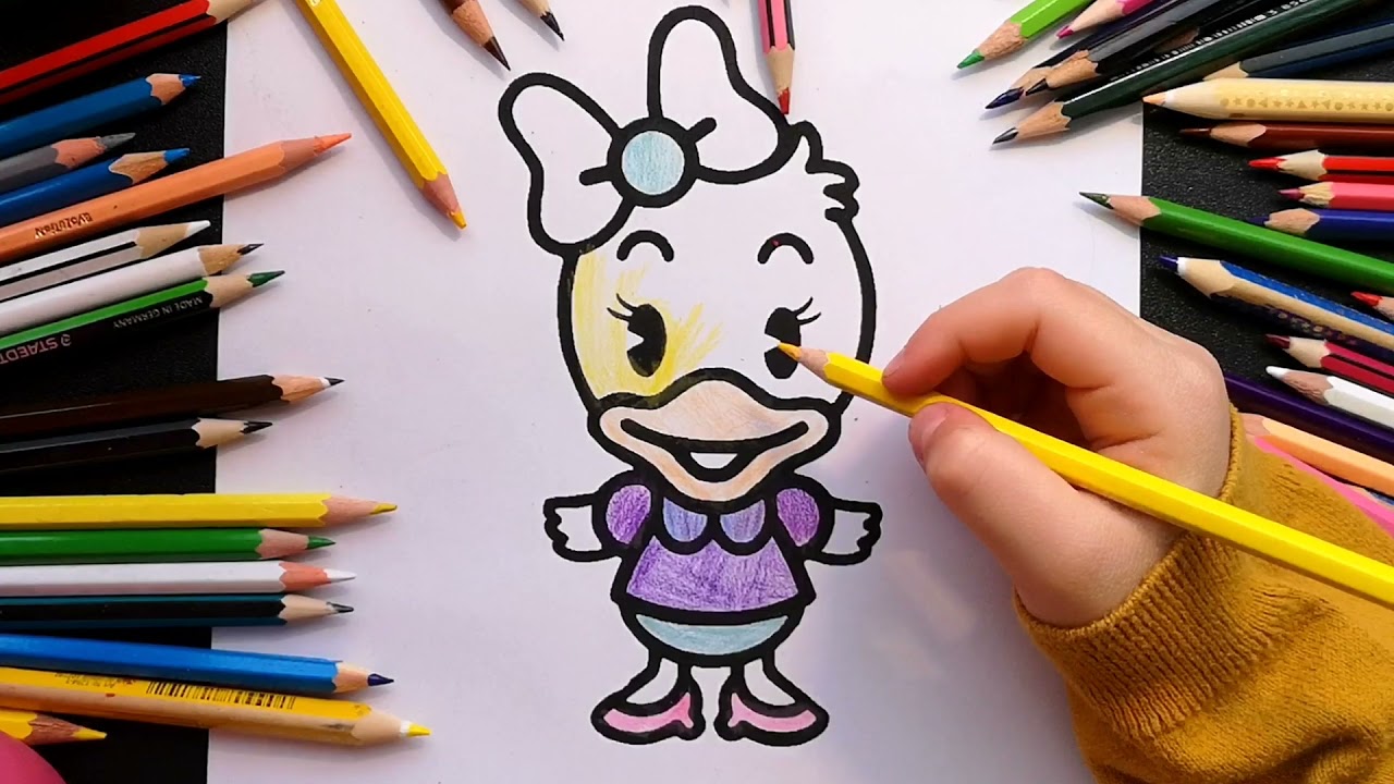 BOJANJE BOJICAMA! Coloting favorite Disney cartoons. Drowing