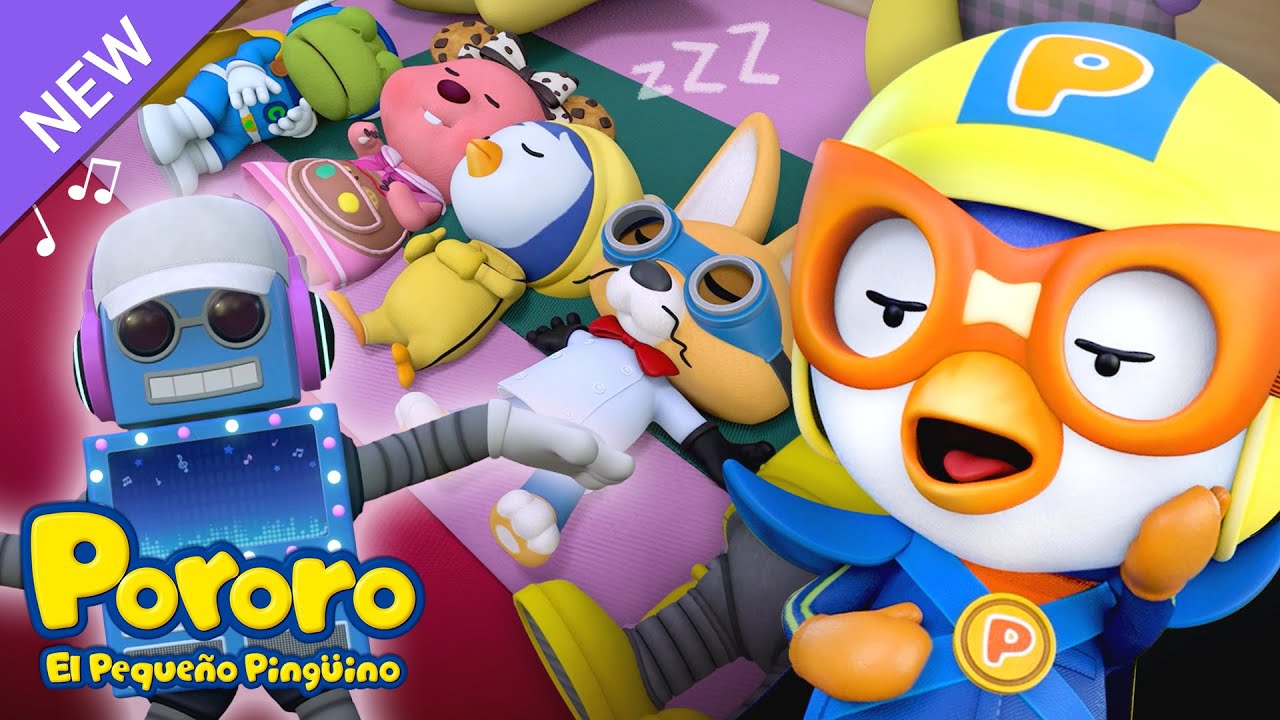 Diez en la cama (ver.Superhéroe) | Diez Pororo Superhéroes en la cama⚡ | Canciones Infantiles
