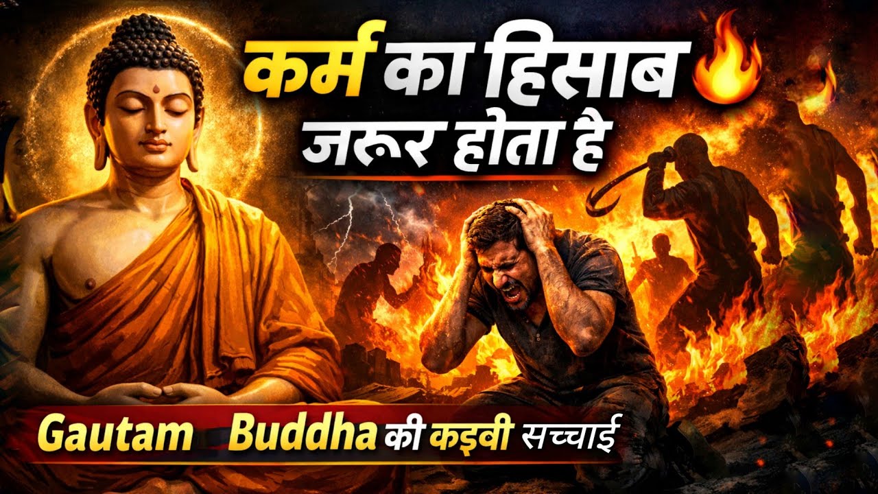 कर्म का हिसाब जरूर होता है 🔥 | Gautam Buddha की कड़वी सच्चाई 