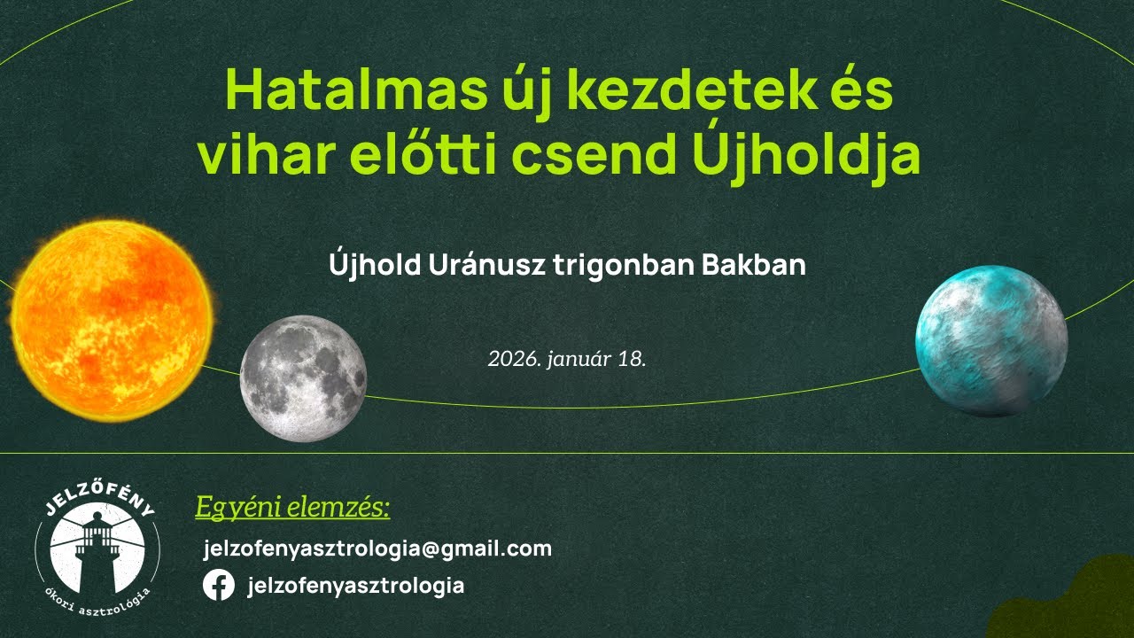 Új kezdetek és vihar előtti csend Újholdja a Bakban és Uránusz trigonban - Asztrológiai előrejelzés