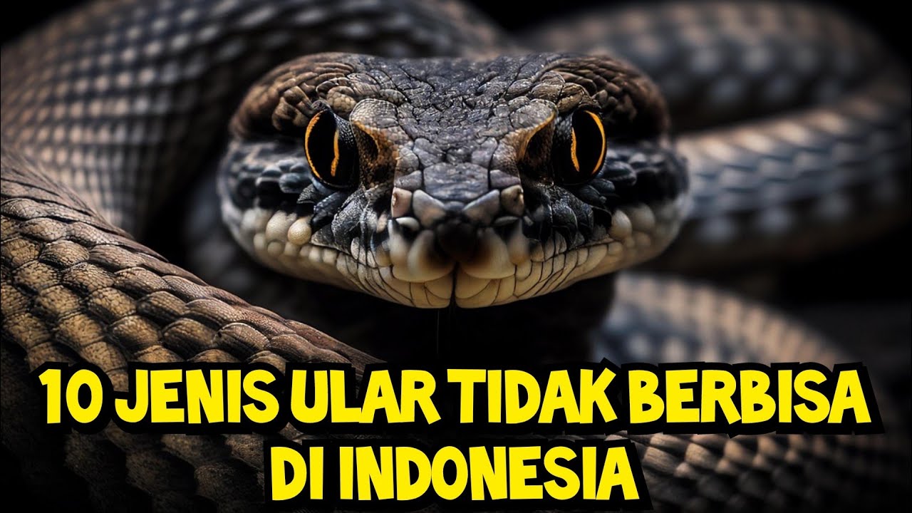 10 Jenis Ular Tidak Berbisa Yang Ada Di Indonesia!!
