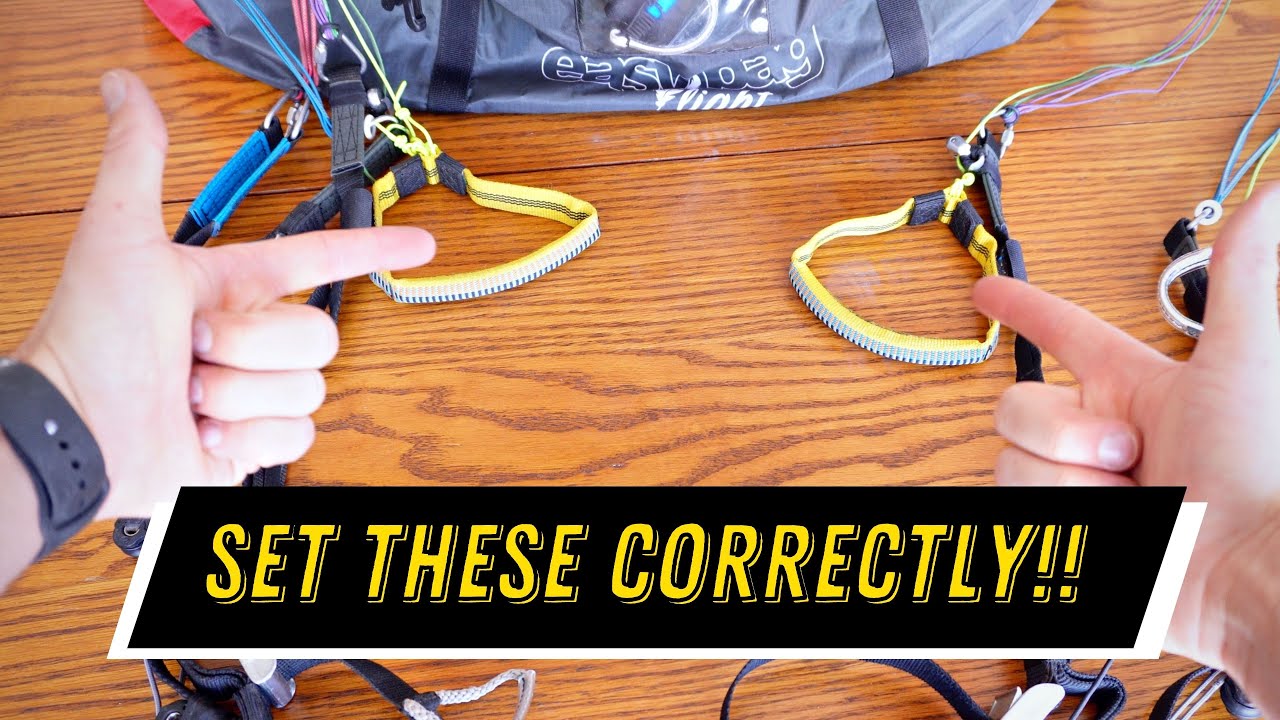 How To Adjust and Set Brake Lines on a Paraglider
