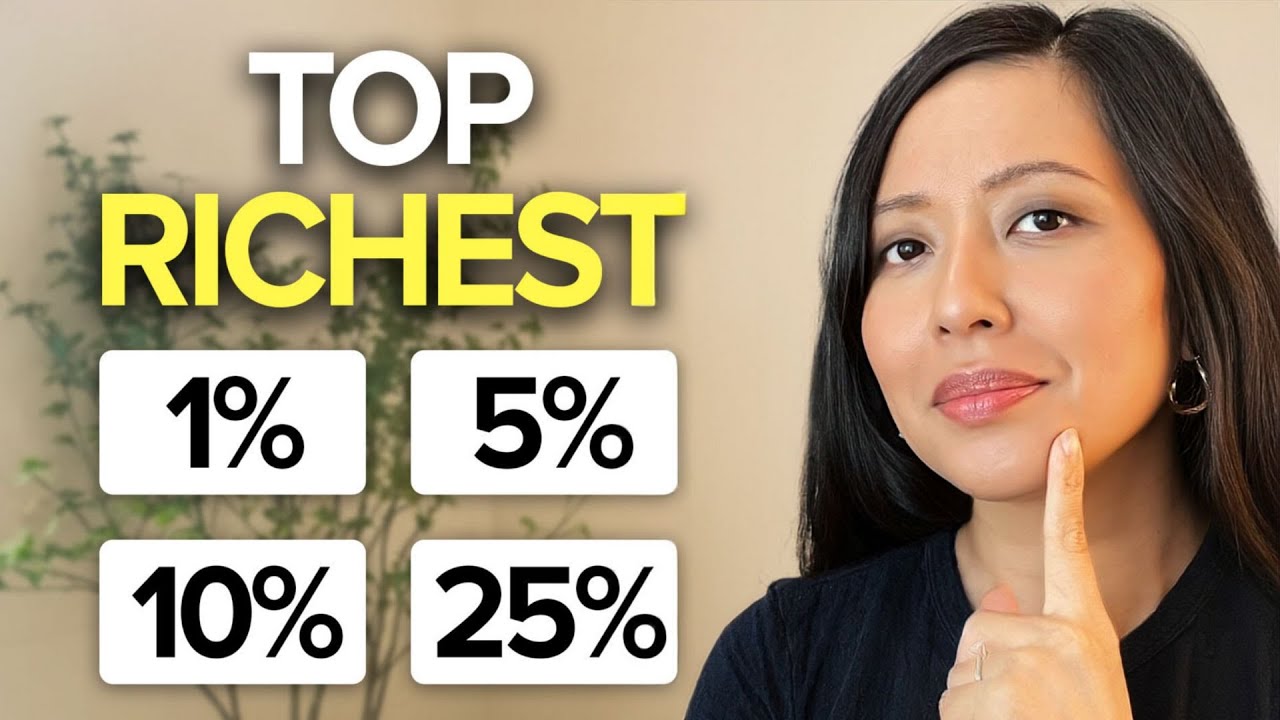 Состояние и доход 1%, 5%, 10% и 25% самых богатых людей Америки 🇺🇸 (обновление за 2025 год)