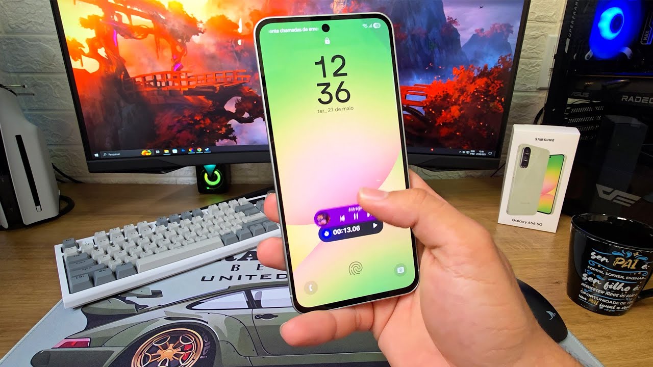 Samsung A56 Unboxing e testes, impressões Samsung Galaxy A56 5G 256GB, 8GB RAM,Recursos IA