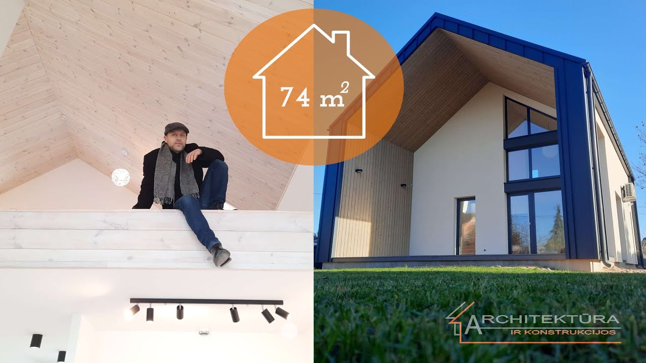 Naujas mūsų projektas - 74m2 SMALL HOUSE