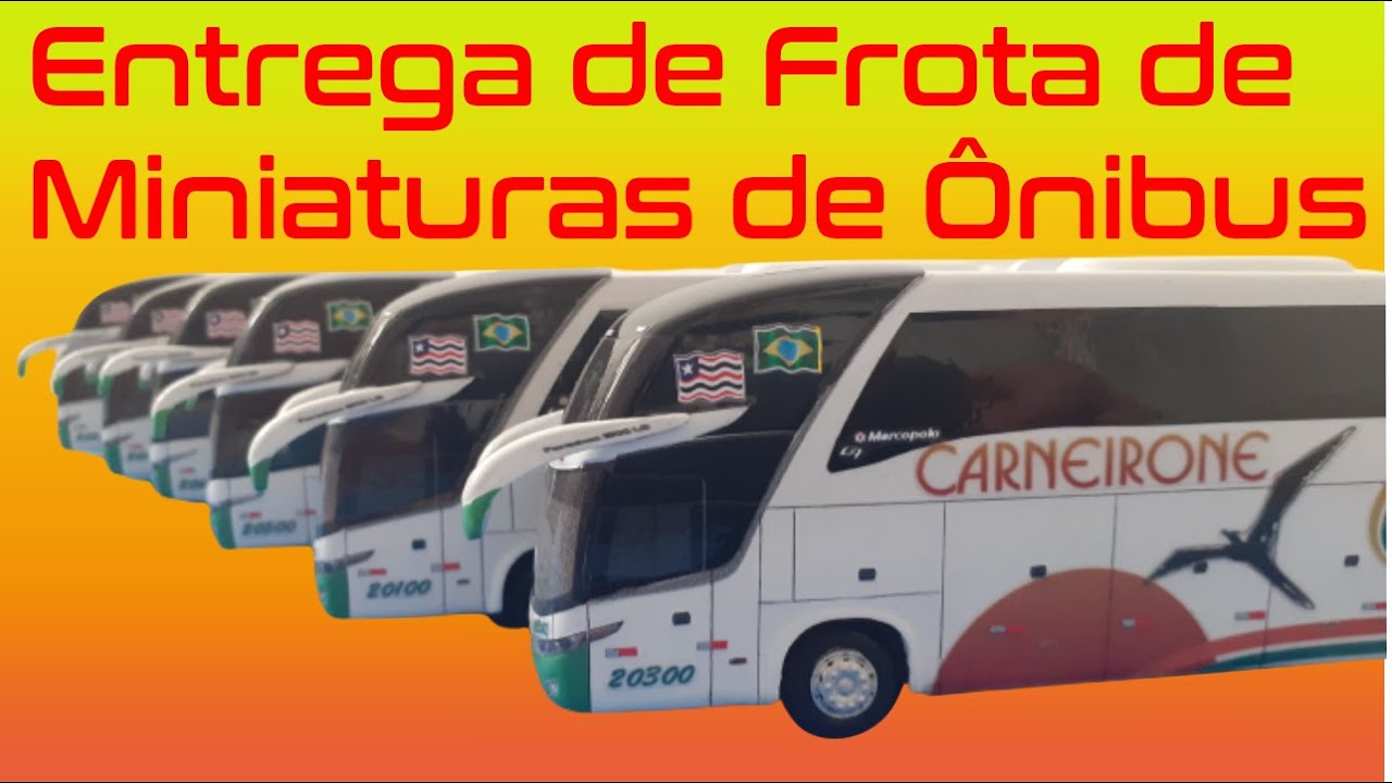 Miniaturas Matos entrega frota de miniaturas de ônibus