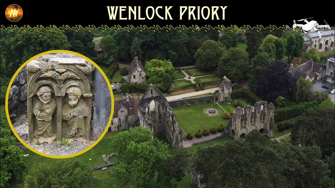 Wenlock Priory | English History | 4k Drone Footage