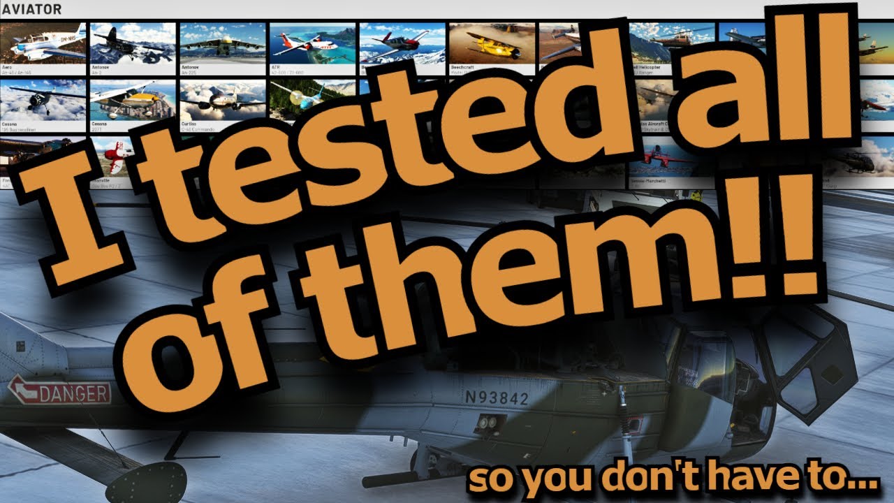 I Tested all of the AVIATOR EDITION aircraft so YOU DON'T HAVE TO!