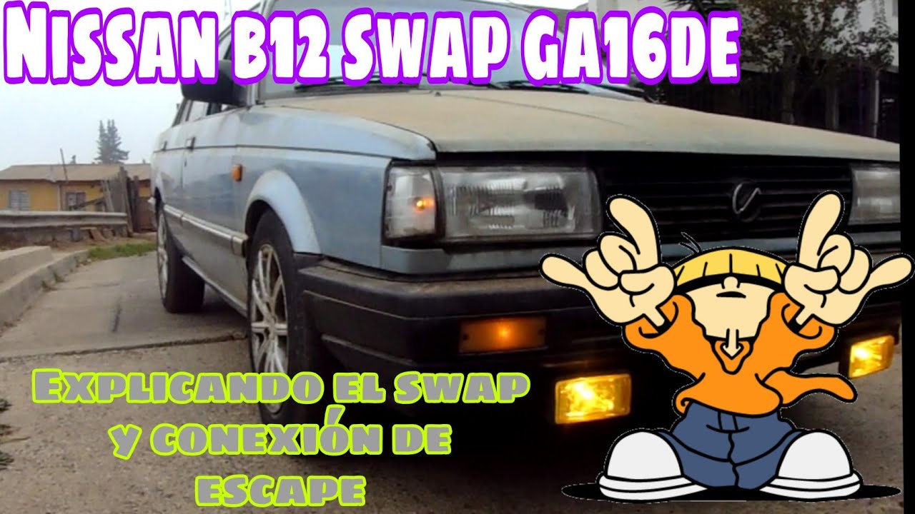 Nissan b12 swap ga16de / conectando la línea de escape...