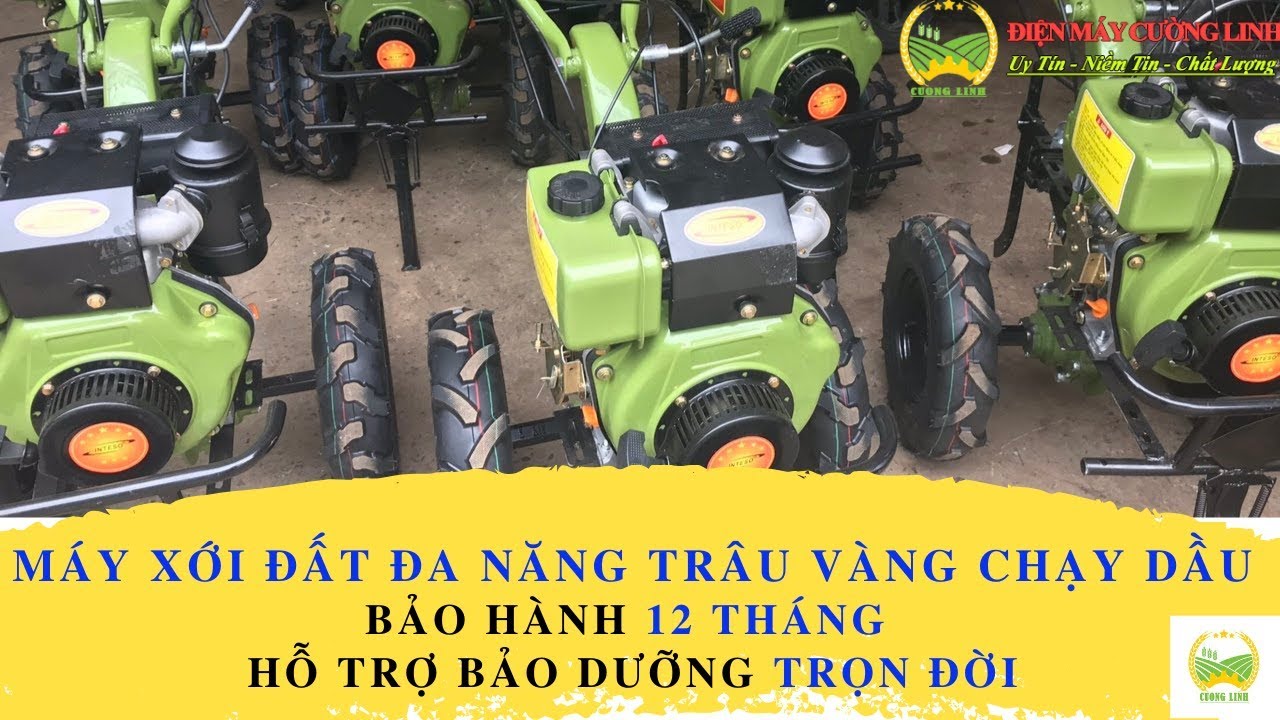 Điện Máy Cường Linh - Máy Xới Đất Trâu Vàng Chạy Dầu