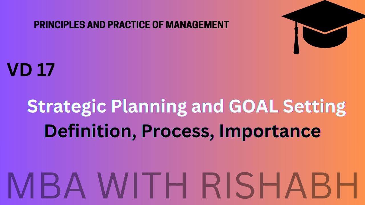 Strategic Planning & Goal Setting | MBA BBA BCOM ICOM 