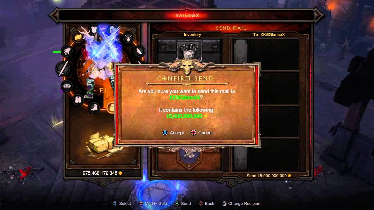 [Diablo III Reaper of Souls – Ultimate Evil Edition] Mailbox Duplication Glitch