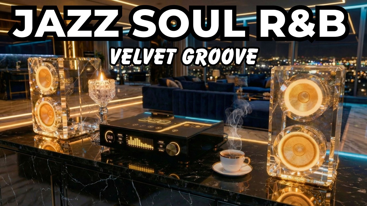 Smooth Jazz x Soulful R&B – Instrumental Lounge for Focus & Productivity | Smooth Night Atmosphere
