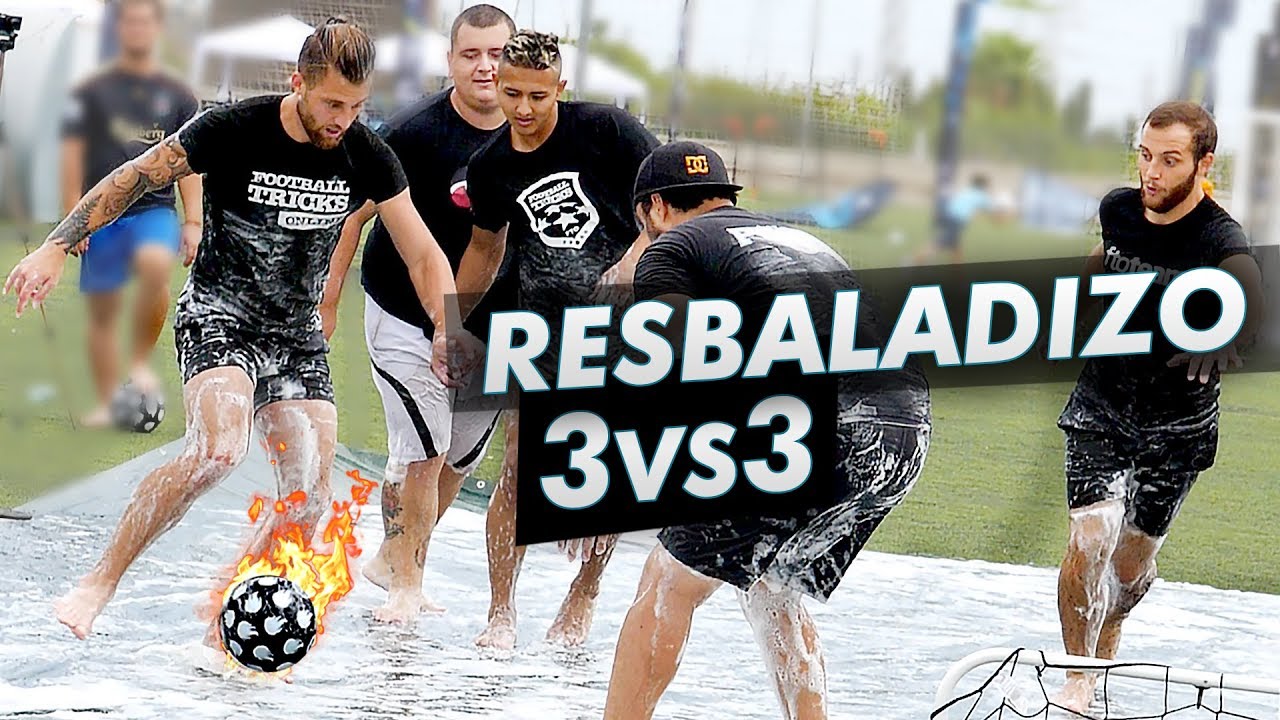 PARTIDO RESBALADIZO 3vs3 - Retos de Fútbol, Caídas y Golazos con Doctore Pollo