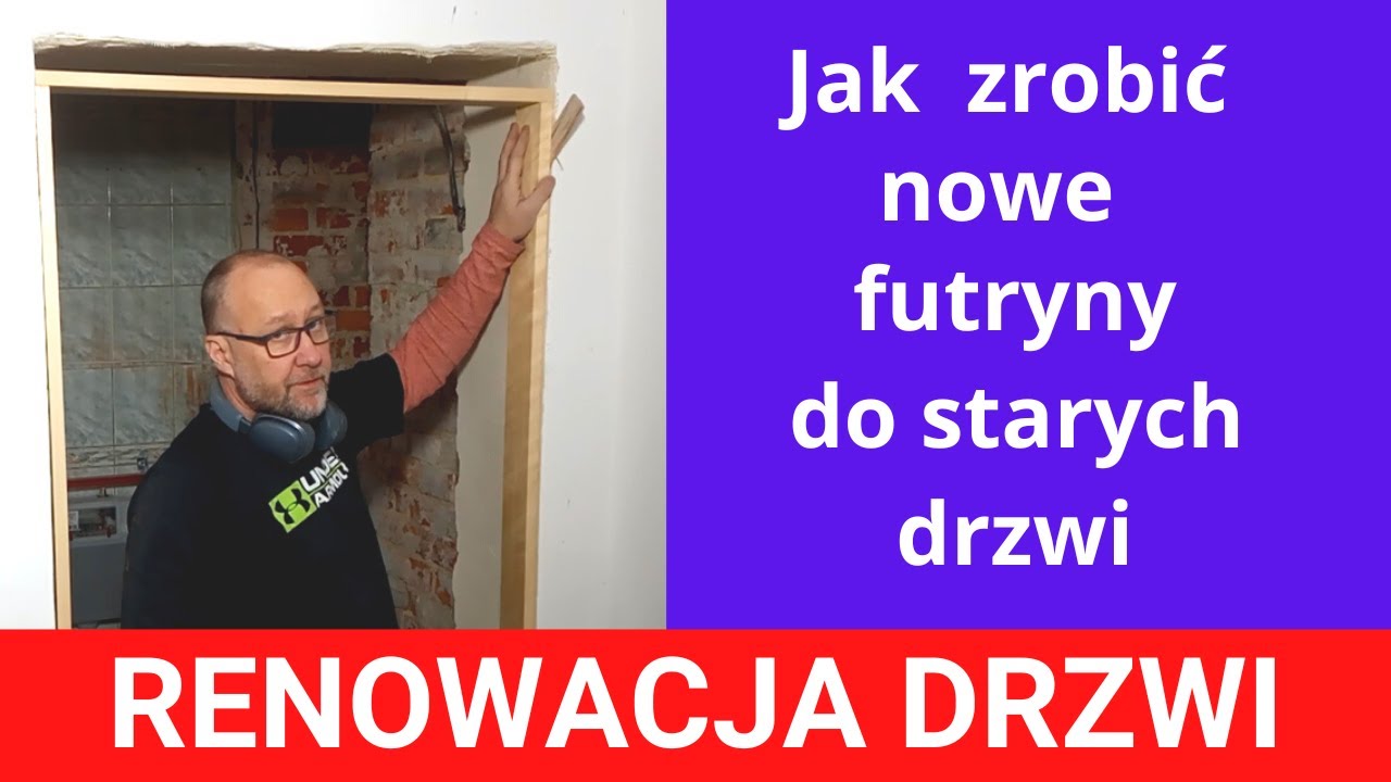 Instalacja starych drzwi + nowe futryny. Renowacja drzwi w kamienicy.