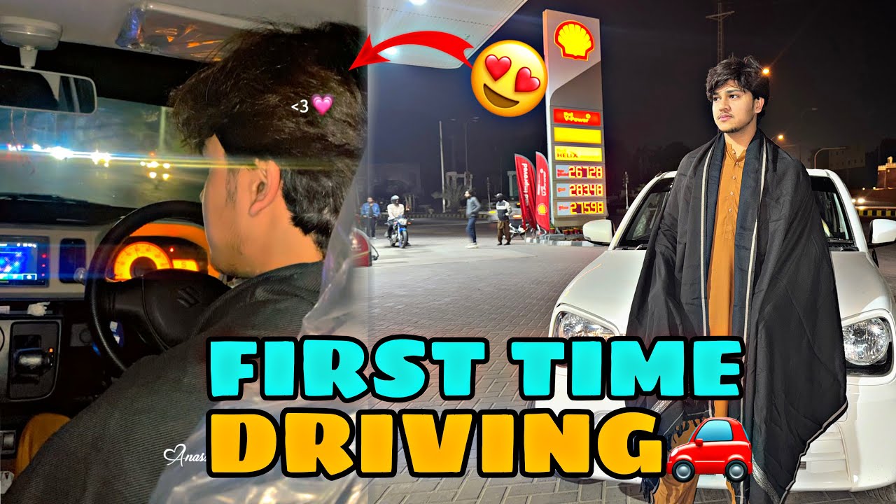 First time driving😍🚗|late night dinner🍽️