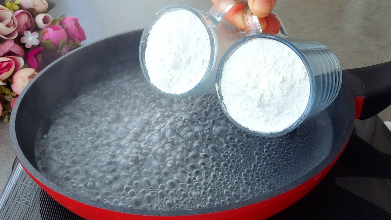 Просто добавьте 2 стакана муки в кипящую воду❗Я делаю это каждый день с тех пор, как научилась этому