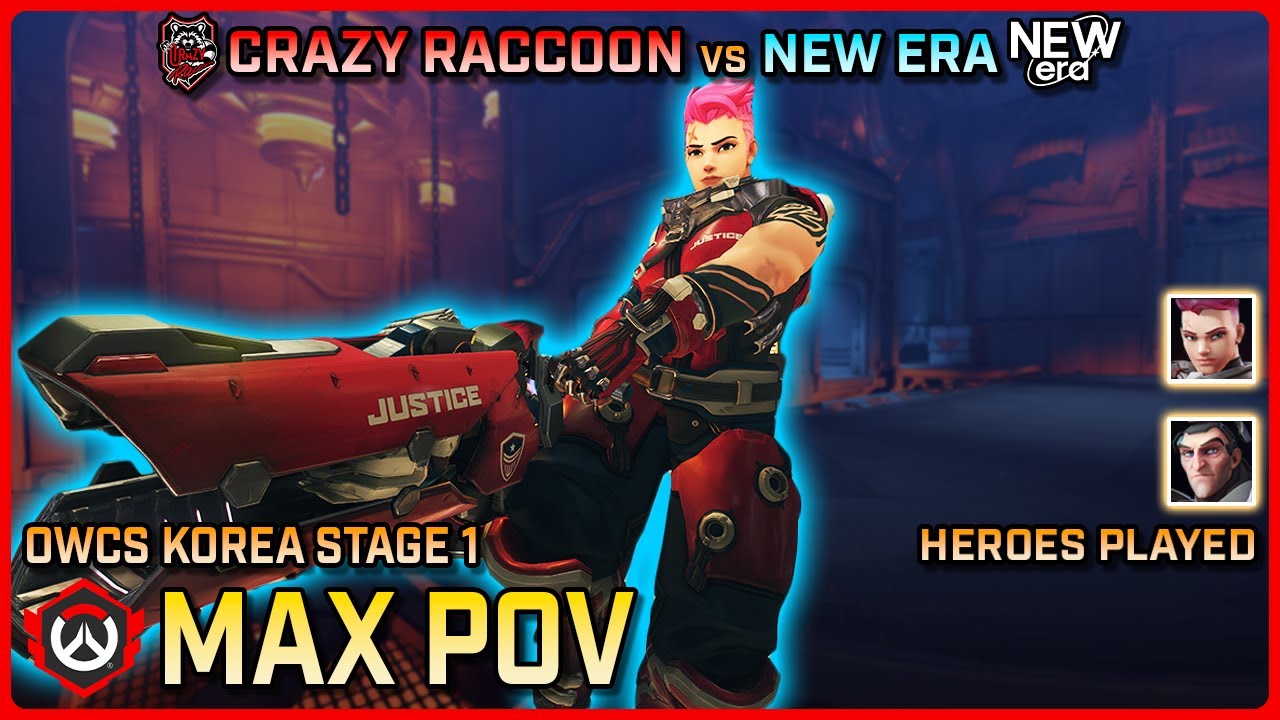 [ Max ] Zarya & Sigma GOD | Crazy Raccoon vs New Era | Round Robin | OWCS Korea Stage 1
