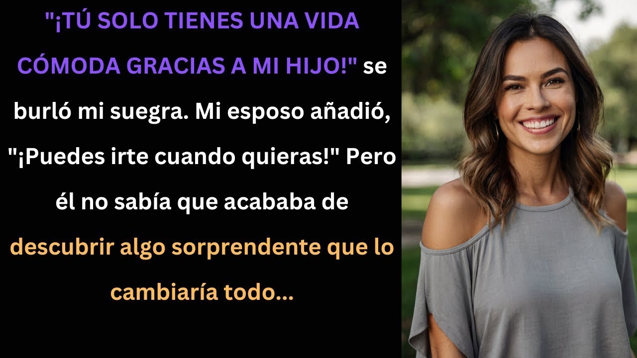 Ella Piensa Que Le Debo Todo A Su Hijo, ¡Pero Acabo De Descubrir Un Secreto Que Lo Cambia Todo!