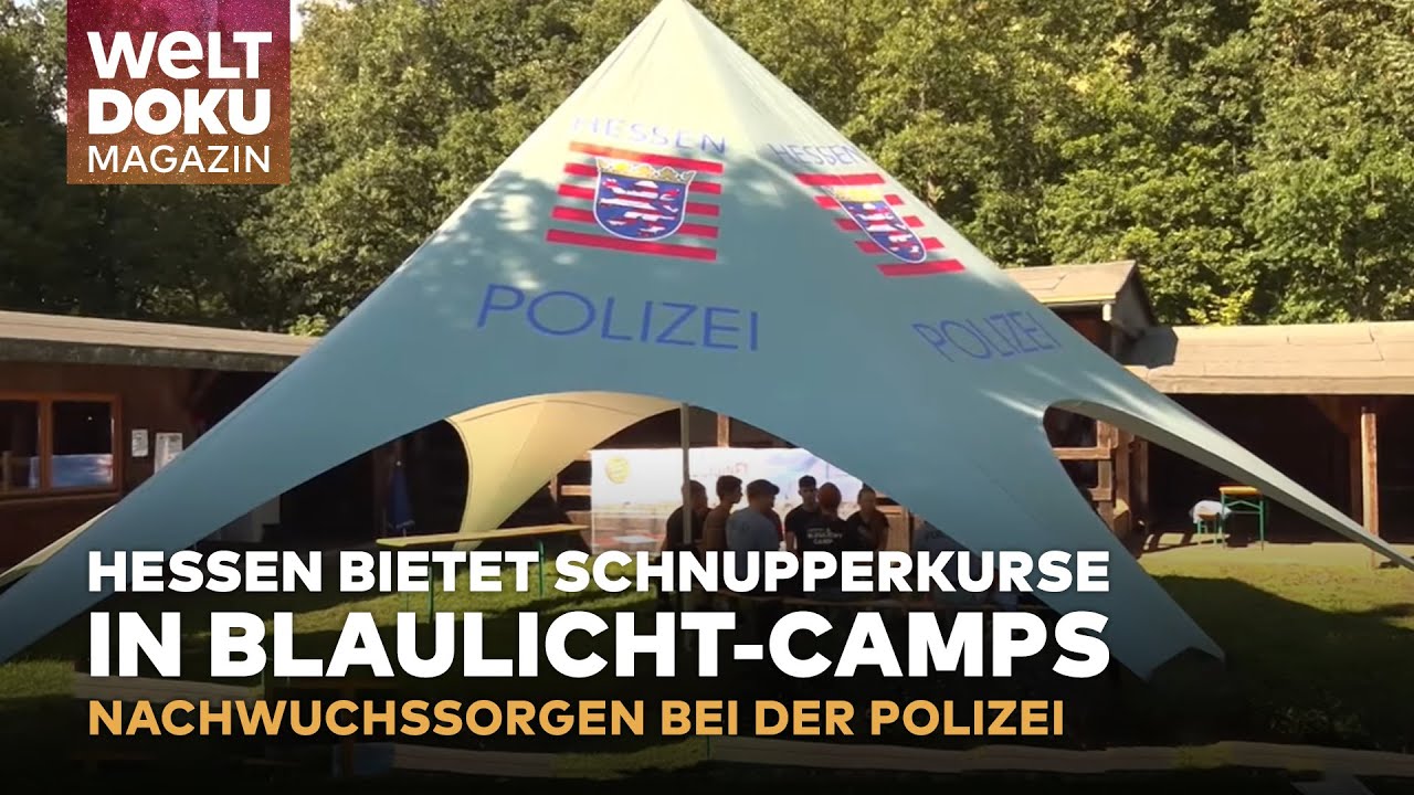 AUSBILDUNG BEI DER POLIZEI: Blaulicht-Camps trainieren zukünftige Polizisten | WELT Magazin Doku