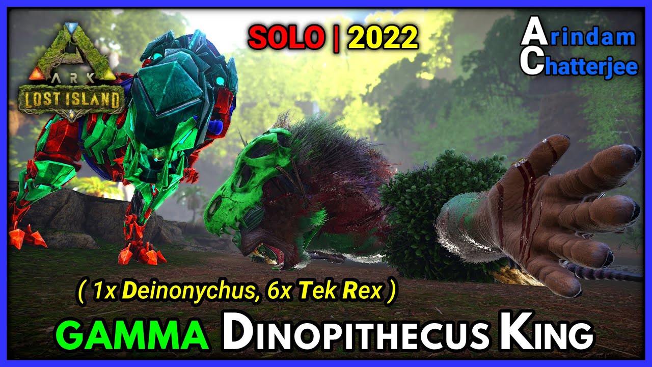 Ark Lost Island - SOLO GAMMA DINOPETHECUS KING BOSS FIGHT - S2E260