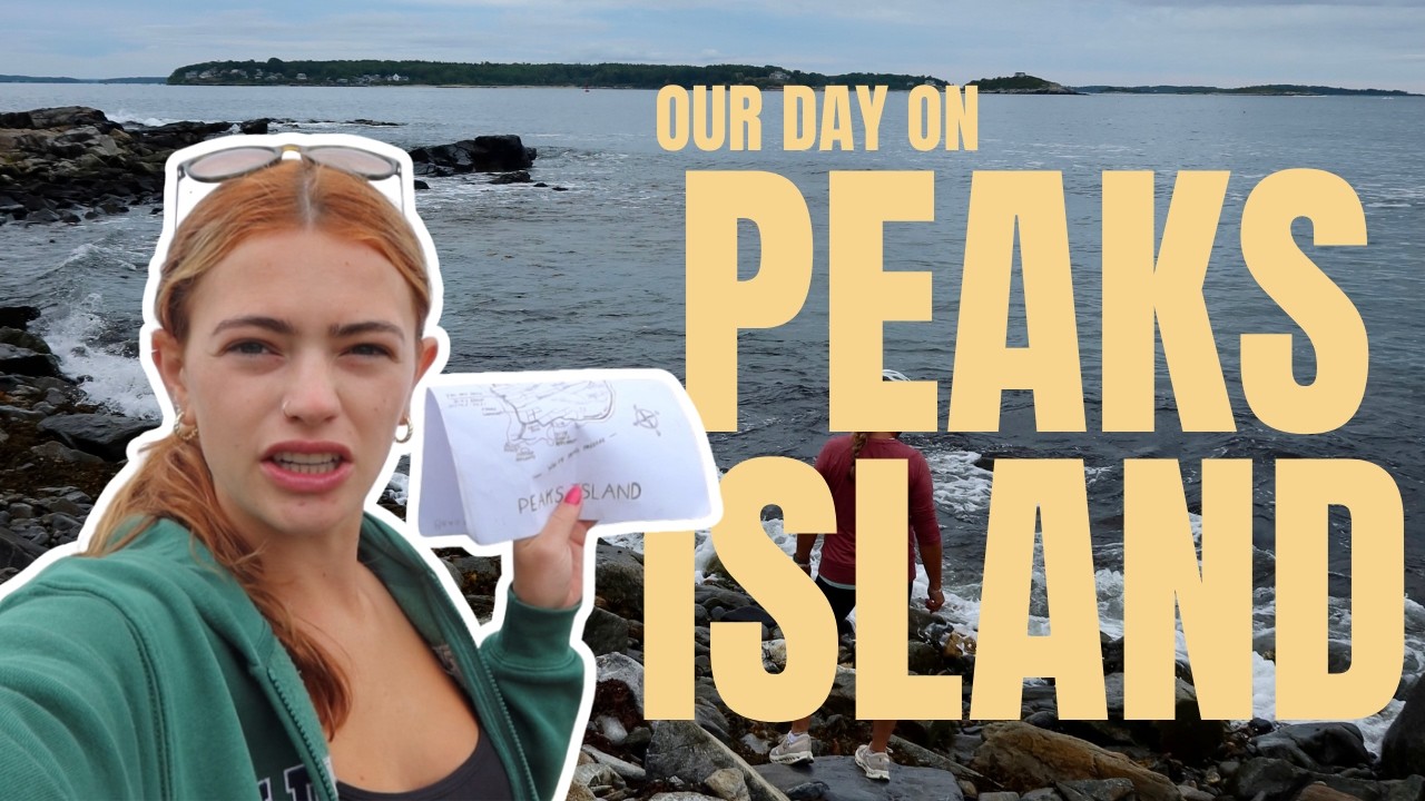FELL OFF MY BIKE AT PEAKS ISLAND?? | Portland, Maine | Ferry Ride, Biking, & Ice Cream