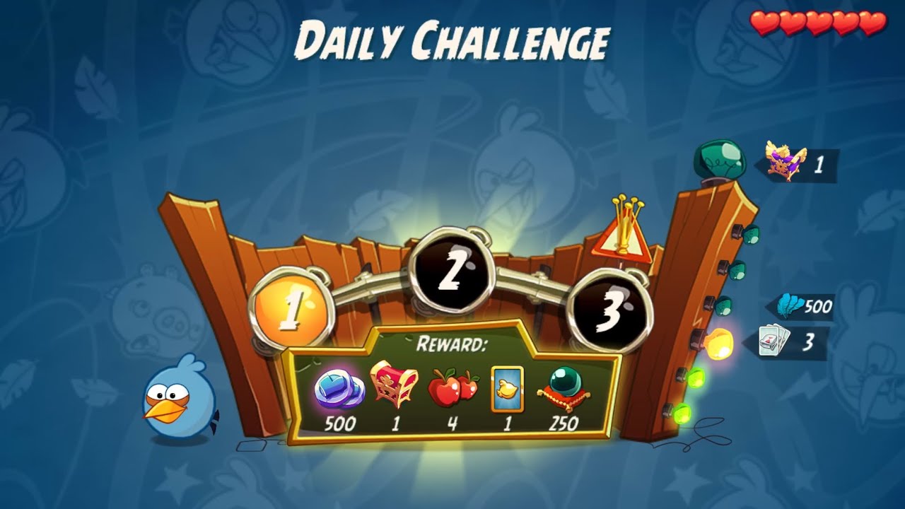 DC 4-4-6 Rooms - No Red,Blues,Chuck,Matilda - Daily Challenge, Angry Birds 2 